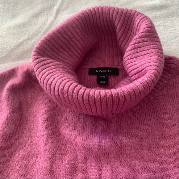 RW&CO. Pink Turtleneck Sweater - Picture 7 of 11